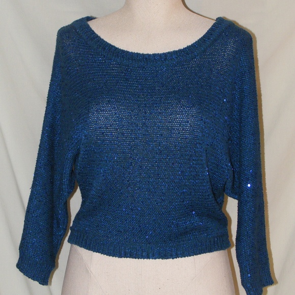 Splendid Dark Blue Dolman Sweater Size XS - Picture 2 of 4